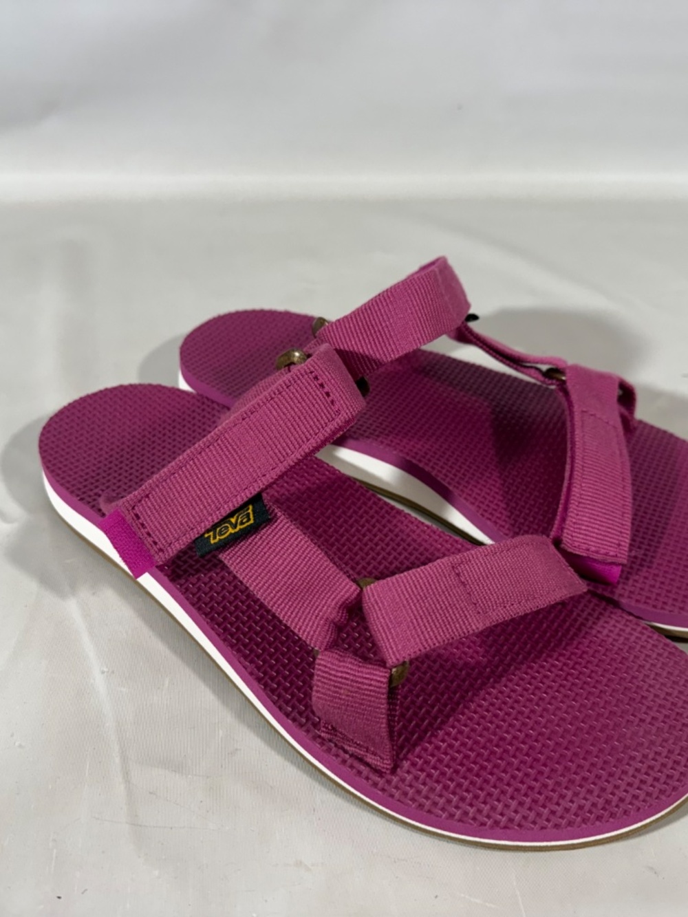 Teva Original Universal Slim Women's Walking Water Sandals Purple Straps 8 - Picture 2 of 11